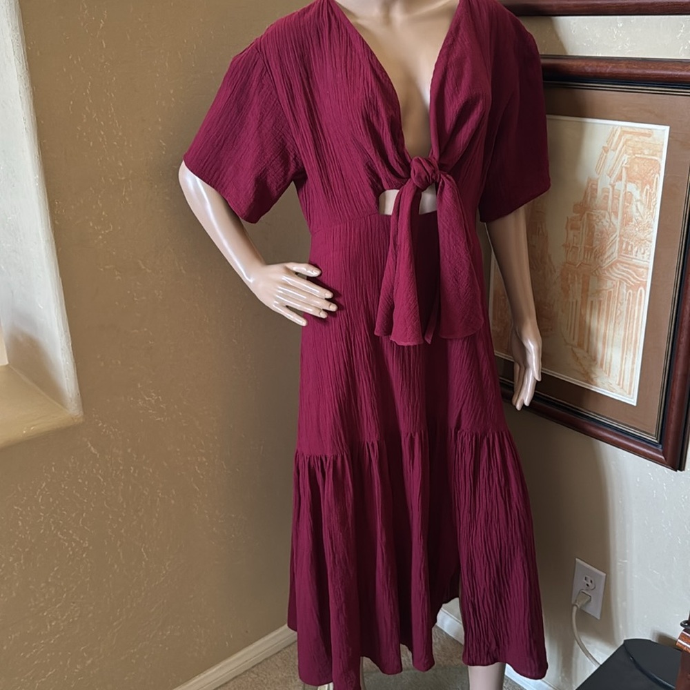 Women’s Vintage Tiered Beach Lounge Dress sz L